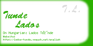tunde lados business card